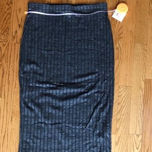 NWT Charcoal gray knit pencil skirt